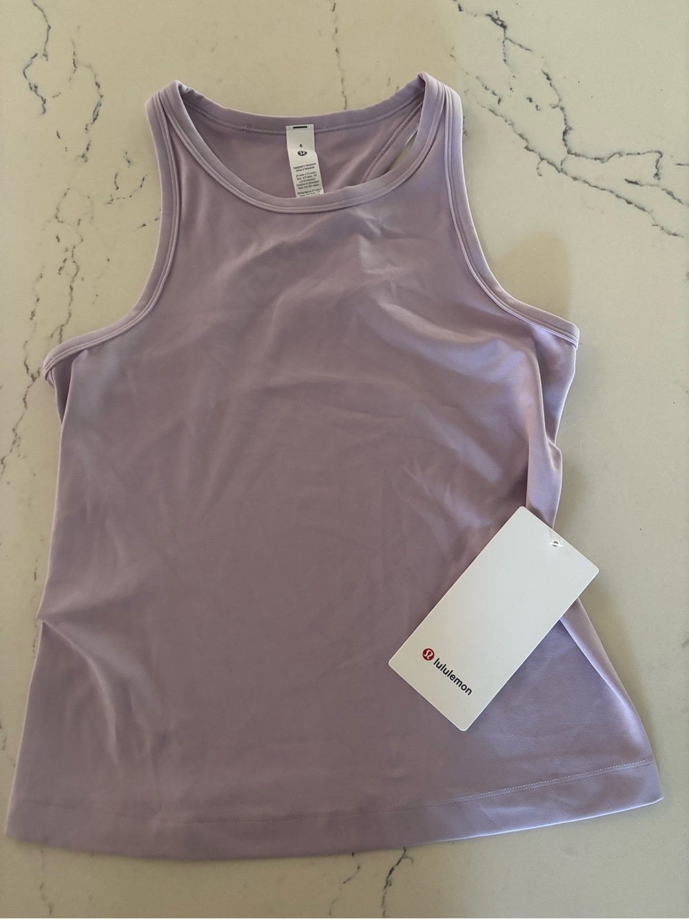 Lululemon Align Waist-Length Racerback Tank Top – Size 6 in Lilac Play NWT